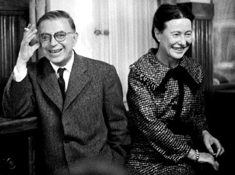 Simone de Beauvoir and Jean Paul Sartre