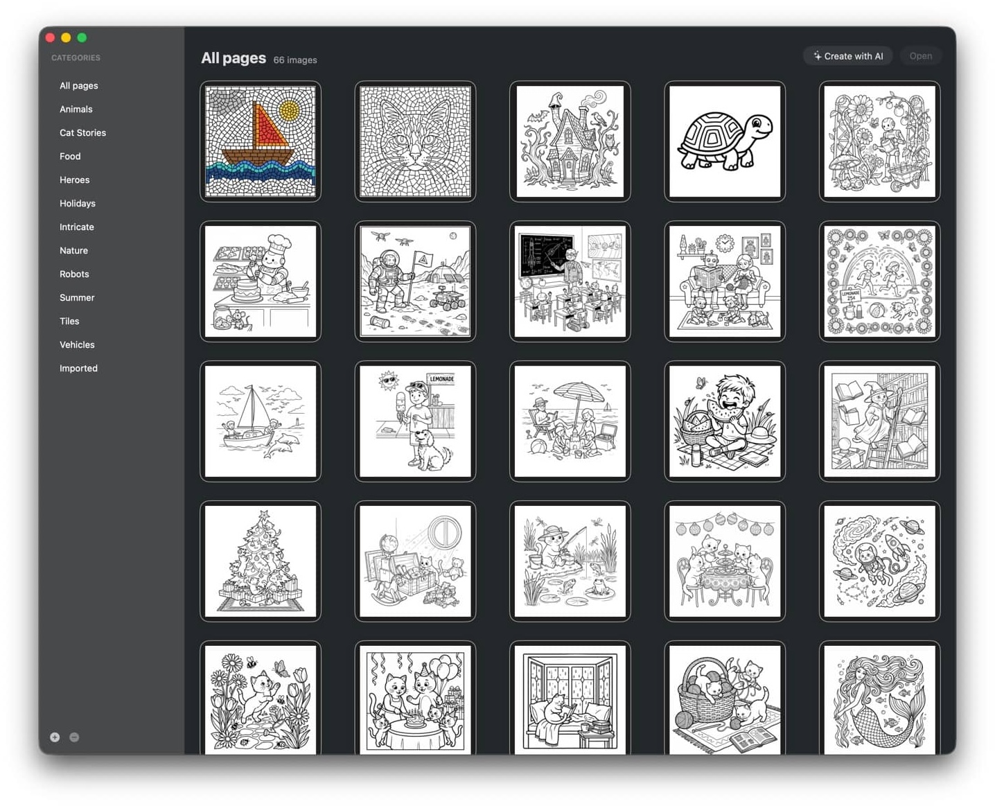Colorfolio on Mac