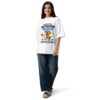 Official Bathroom Buddy – Cute Dog Unisex Organic Oversized High Neck T-Shirt