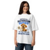 Official Bathroom Buddy – Cute Dog Unisex Organic Oversized High Neck T-Shirt