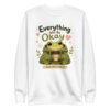 unisex-premium-sweatshirt-white-front-6a3ce1a0d60f5.jpg Everything Will Be Okay Frog Sweatshirt – Cute Coffee Frog Unisex Premium Sweatshirt