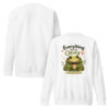 unisex-premium-sweatshirt-white-front-and-back-6a3ce1a0dc288.jpg Everything Will Be Okay Frog Sweatshirt – Cute Coffee Frog Unisex Premium Sweatshirt
