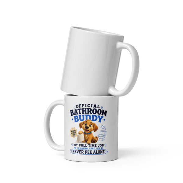 Official Bathroom Buddy – Funny Dog Coffee Mug