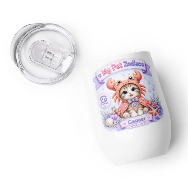 wine-tumbler-white-front-6a3ce41e52af0.jpg Cute Cancer Cat Zodiac Wine Tumbler – My Pet Zodiac Stainless Steel Tumbler