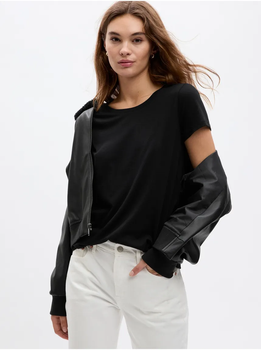 Polo Cuello Redondo Mujer