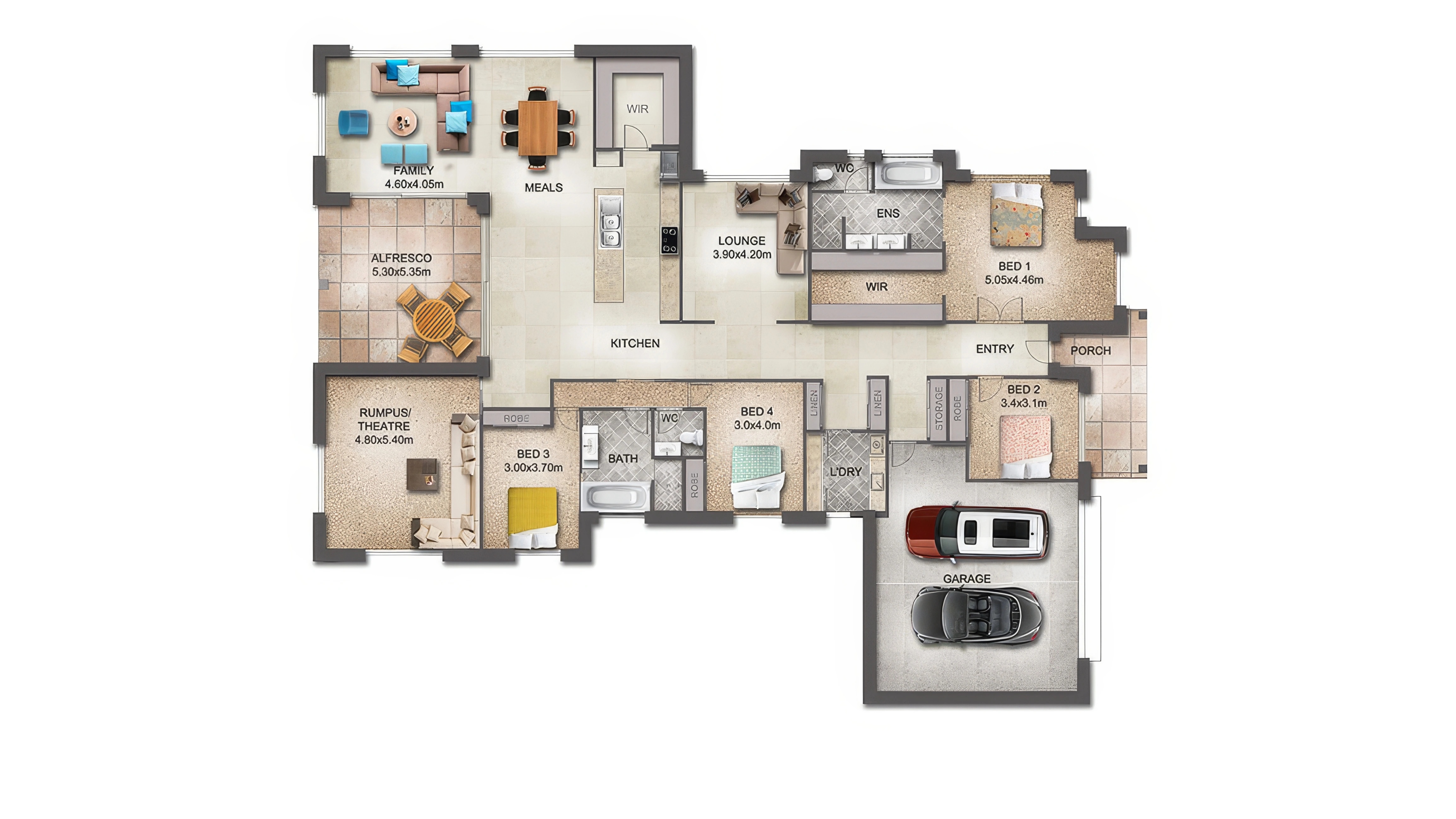 Detailed floor plan