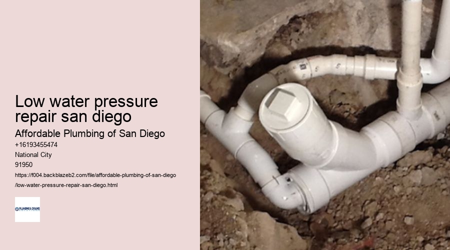 low water pressure repair san diego