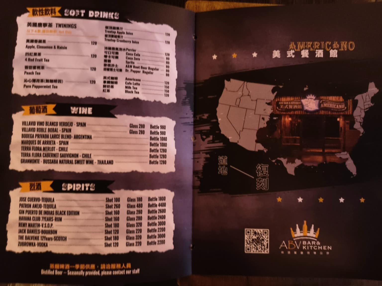 美式餐酒館 ABV Bar Kitchen 台北敦化店 台北敦化店菜單 台北敦化店推薦 大安區美食 店家菜單