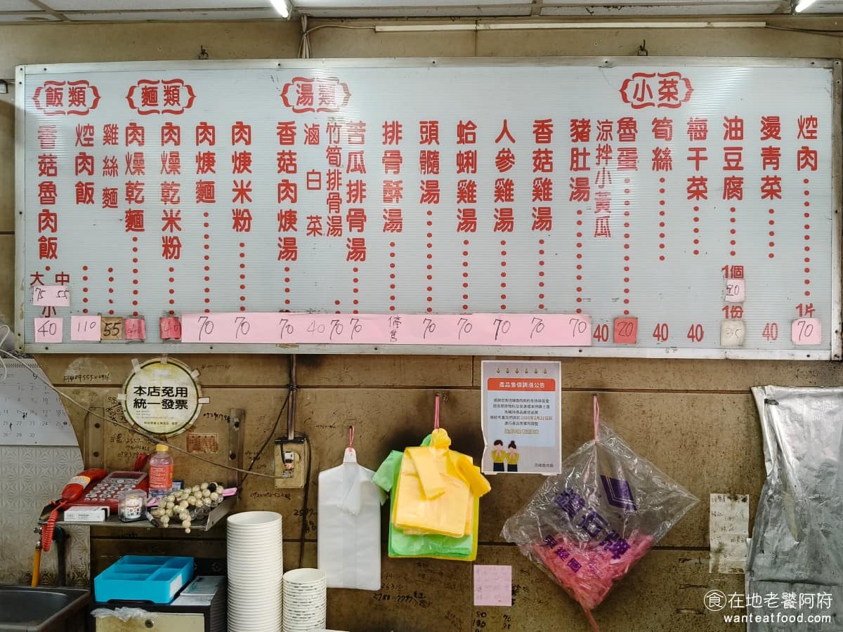 吉峰香菇魯肉飯 吉峰香菇魯肉飯菜單 吉峰香菇魯肉飯推薦 松山區美食 松山美食 台北小巨蛋美食 整體訂價跟金峰魯肉飯相去不遠，魯肉飯依大、中、小分成不同價位，小菜跟湯品也都在銅板價的區間，以市中心價位來說，算是可接受。 @在地老饕阿府
