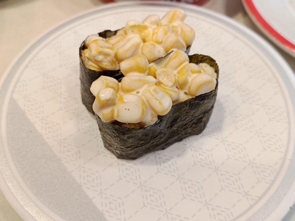 壽司 茶碗蒸 日本料理 日式料理 鮭魚壽司 稻禾壽司 土瓶蒸 正逢特價祭，玉米壽司 只要 30 元，真便宜 @在地老饕阿府