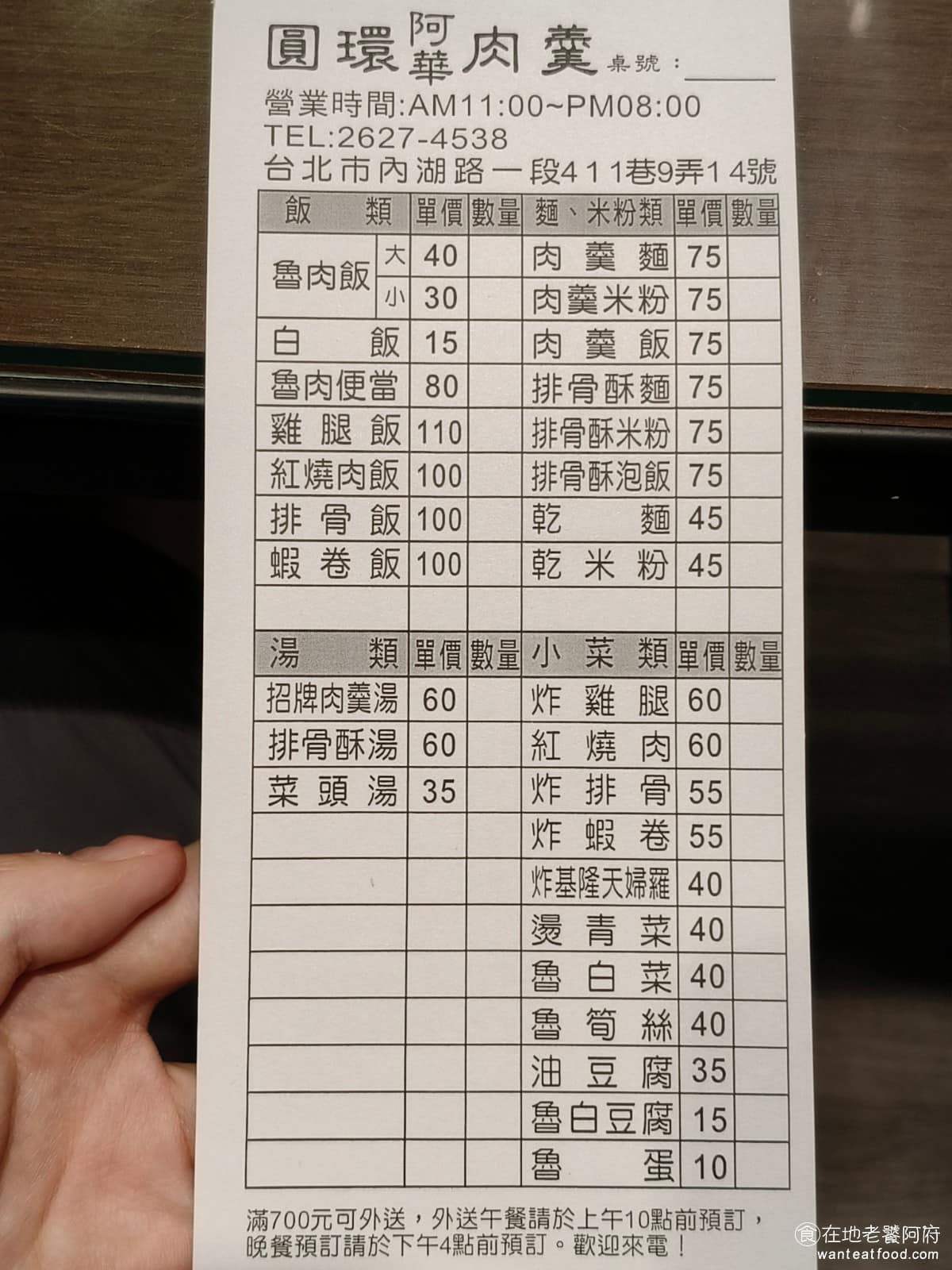 阿華圓環肉羹 阿華圓環肉羹菜單 阿華圓環肉羹推薦 內湖區美食 內湖美食 港墘美食 台灣小吃 肉羹 《阿華圓環肉羹》菜單品項不少,除了招牌肉羹之外,還有滷肉飯、紅燒肉飯、雞腿飯、排骨飯這些便當選項,便當可以自己挑選配菜,另外也有米粉、板條、油麵等麵食類,小菜則有滷白菜、滷白豆腐等選擇。 @在地老饕阿府