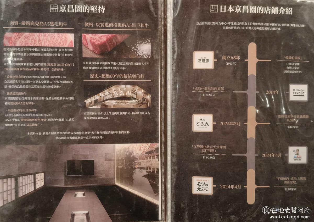 京昌園日式燒肉餐廳南港店 京昌園日式燒肉餐廳南港店菜單 京昌園日式燒肉餐廳南港店推薦 鹿兒島A5黑毛和牛，這種牛是在所有和牛肉質中，品質最穩定的，脂肪比例均勻，並且由日本空運直送過來，想吃高級和牛不用再飛日本。 @在地老饕阿府