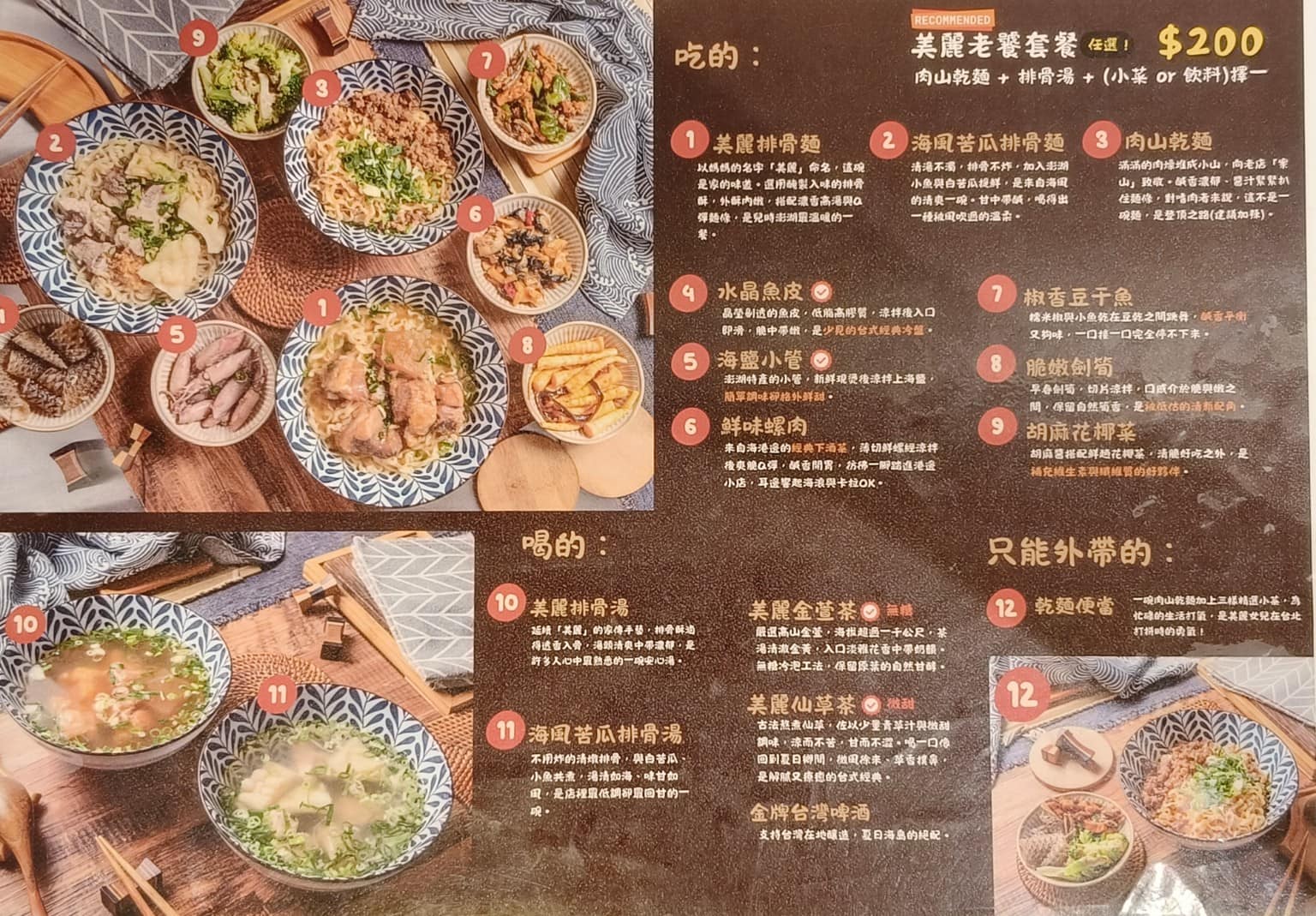 美麗排骨麵 美麗排骨麵菜單 美麗排骨麵推薦 信義區美食 信義美食 永春美食 排骨麵 台灣小吃 店家菜單