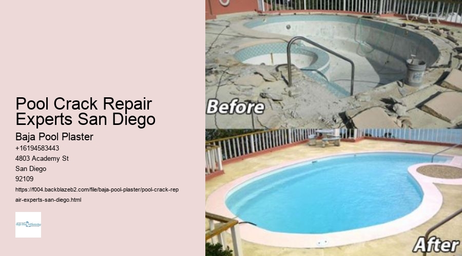 Pool Crack Repair Experts San Diego