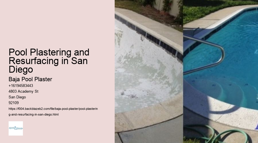 Pool Plastering and Resurfacing in San Diego