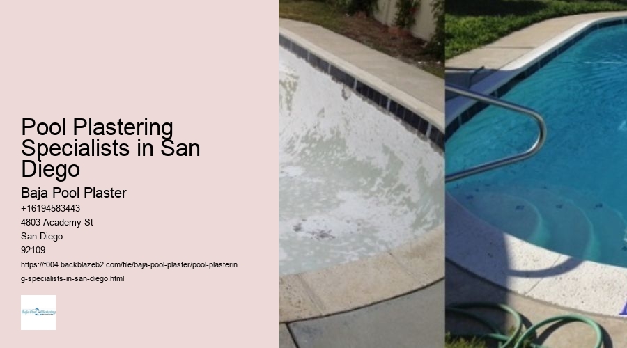 Pool Plastering Specialists in San Diego