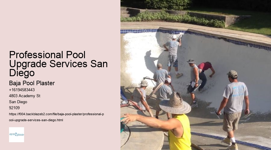 Professional Pool Upgrade Services San Diego