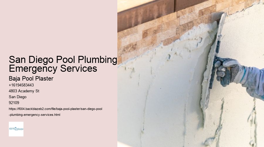 San Diego Pool Plumbing Emergency Services