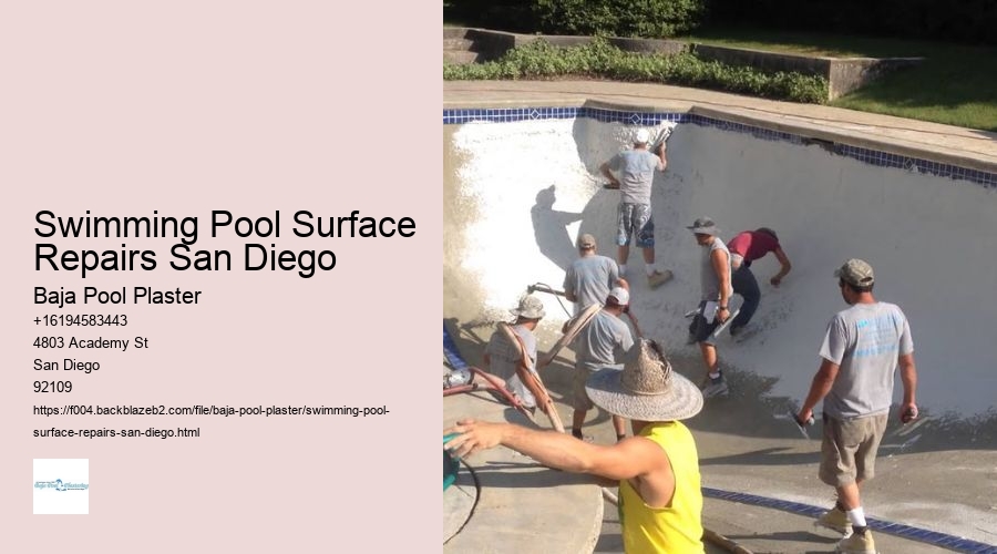 Swimming Pool Surface Repairs San Diego