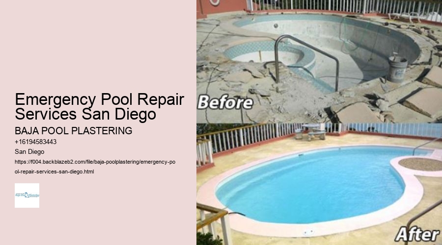 Emergency Pool Repair Services San Diego