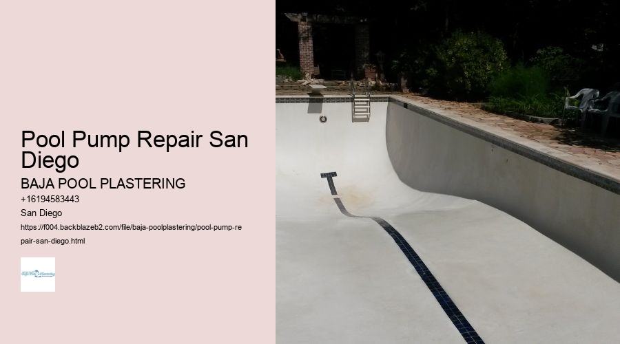 Pool Pump Repair San Diego
