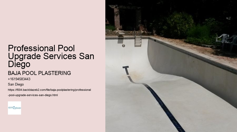 Professional Pool Upgrade Services San Diego
