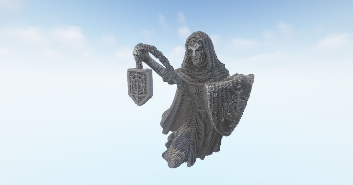 FREE Minecraft gothic Statue