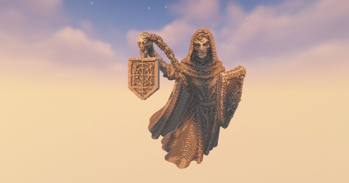 FREE Minecraft gothic Statue preview 1