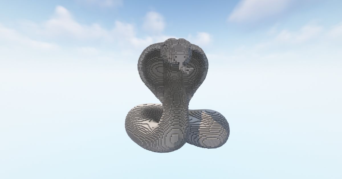 FREE Minecraft Big Snake Statue