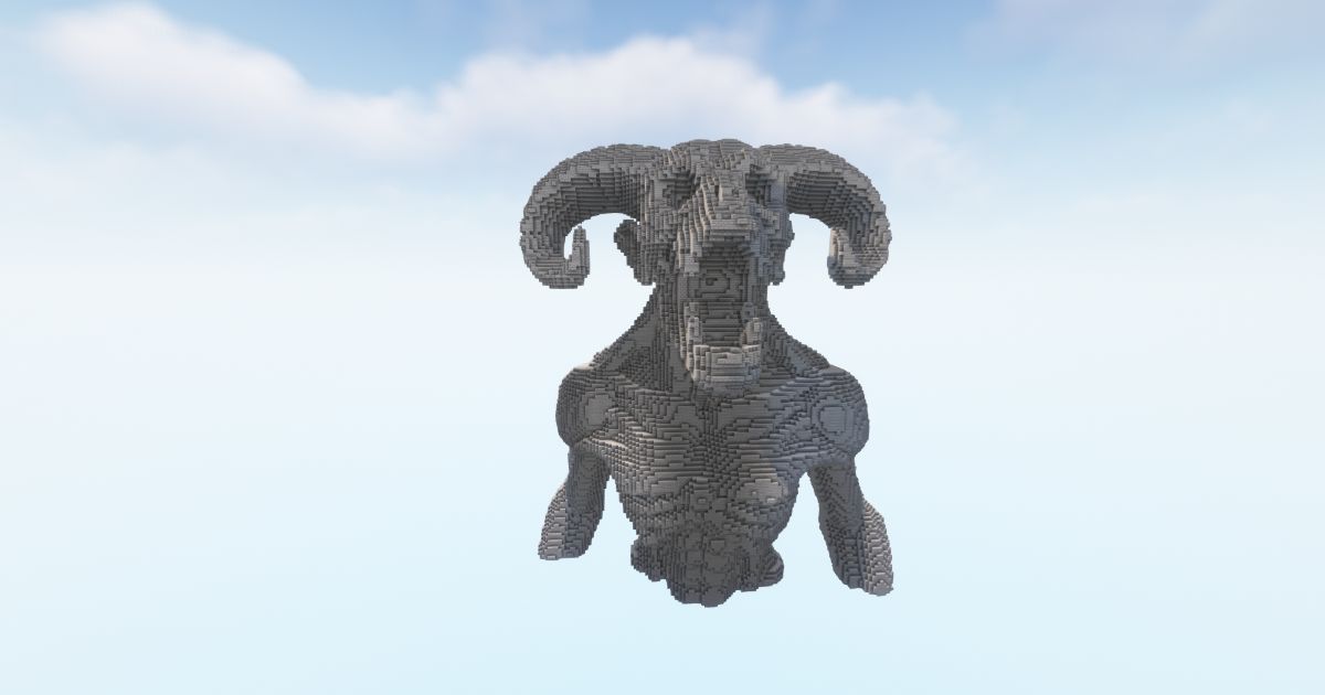 FREE Minecraft Beast Statue