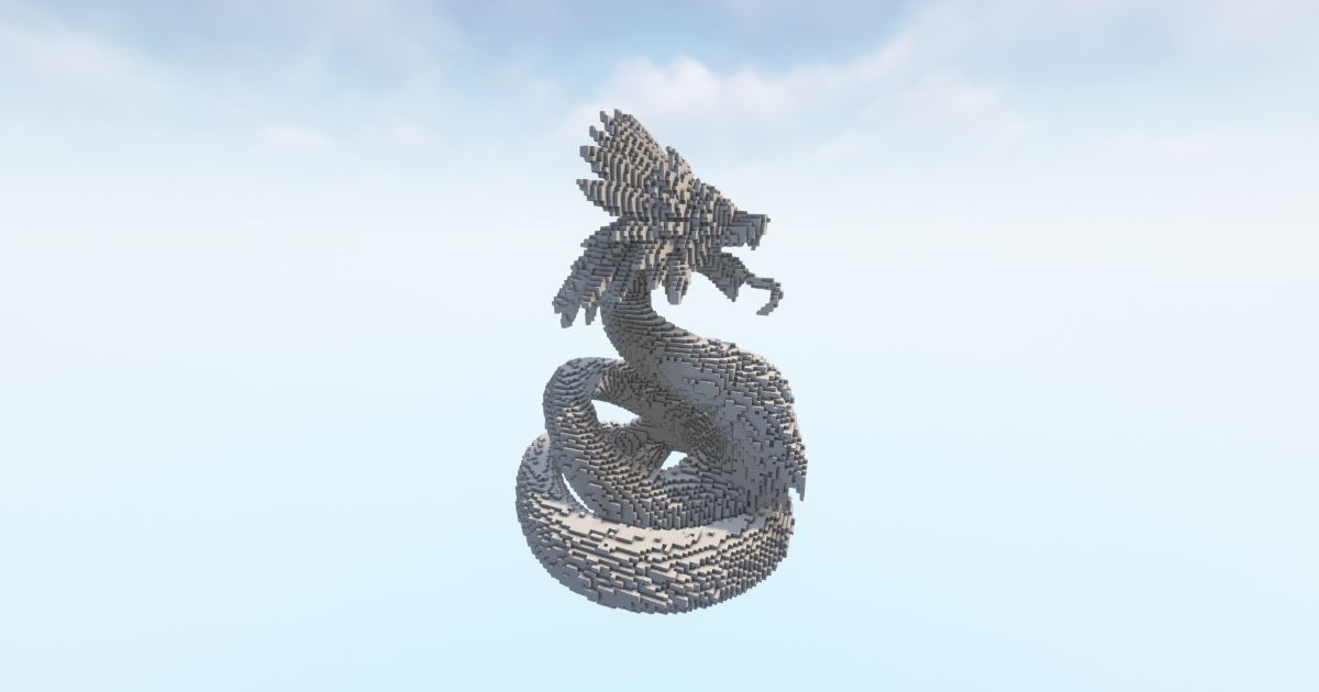 FREE Minecraft Super Snake Statue