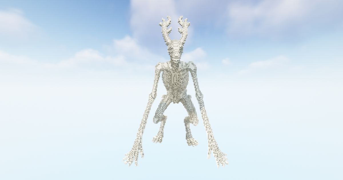 FREE Minecraft 3D Skeleton Lord Statue
