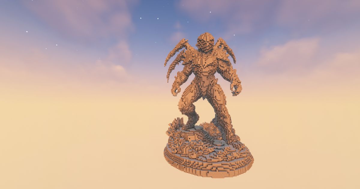 FREE Minecraft Reaper Aliens Statue preview 1