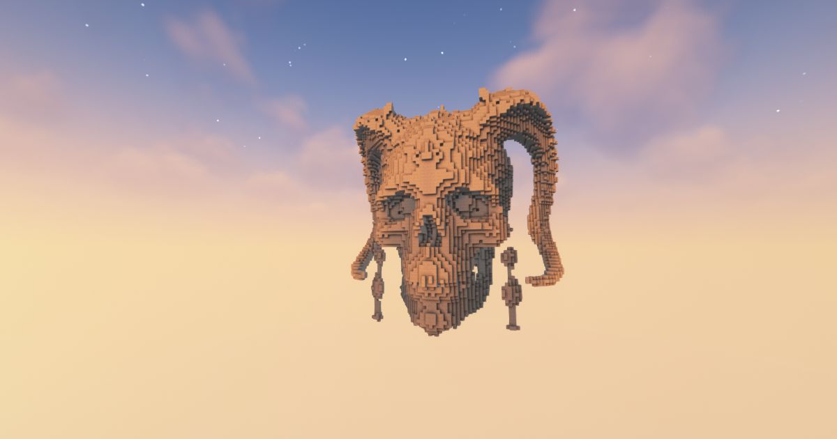 FREE Minecraft Head Reaper Statue preview 1