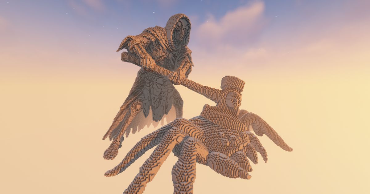 FREE Minecraft Reaper BigSpider Statue preview 1