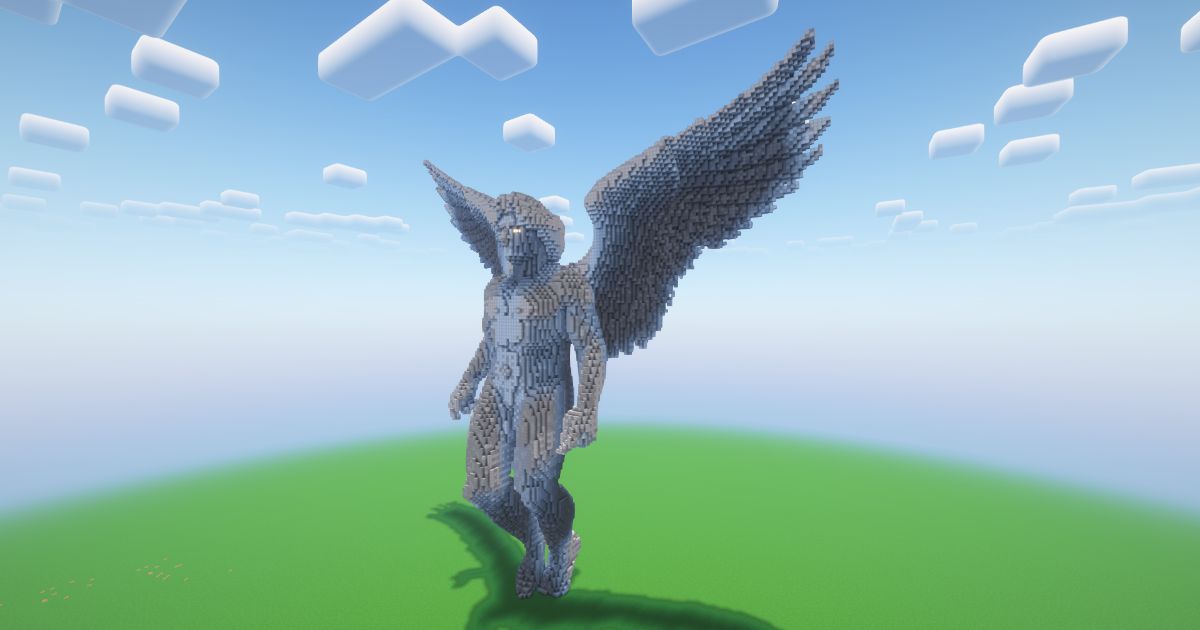 Minecraft Angel 2 Statue! ( FREE ) preview 1