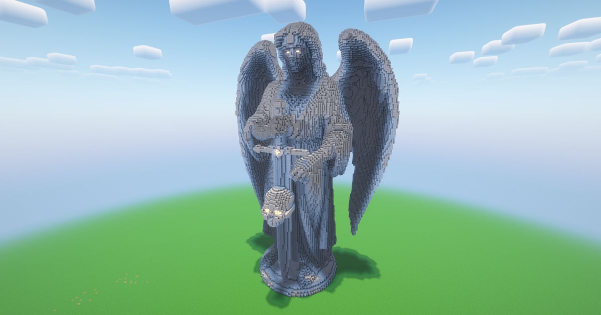 Minecraft Angel 4 Statue! ( FREE ) preview 1