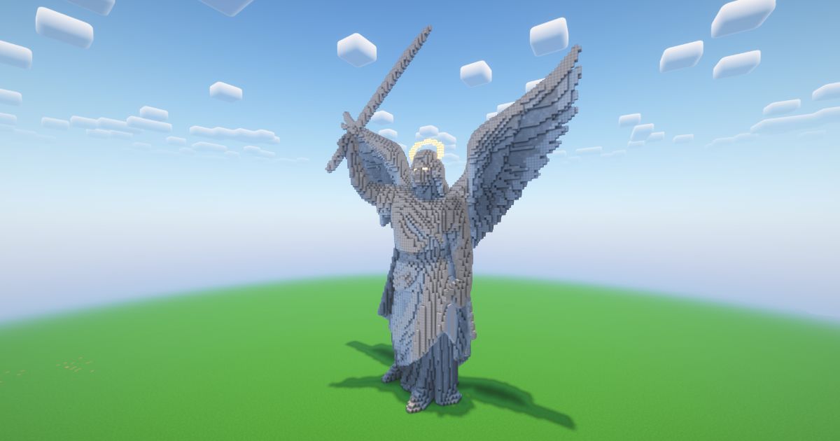 Minecraft Angel 5 Statue! ( FREE ) preview 1