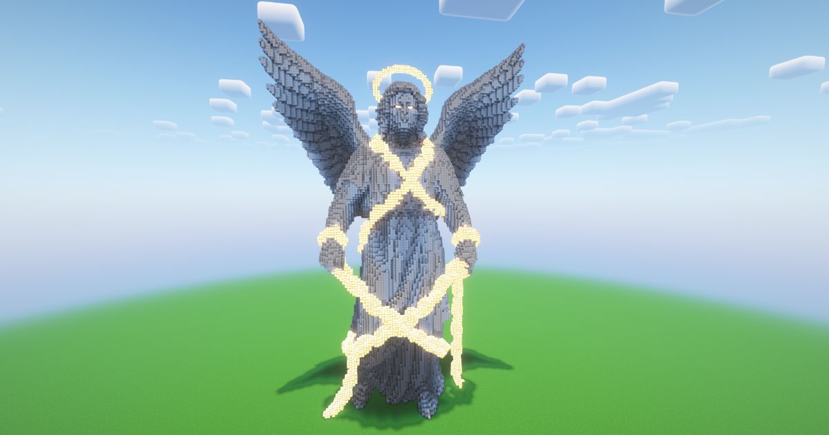 Minecraft Angel 7 Statue! ( FREE )