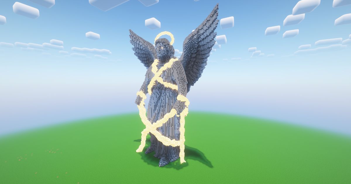 Minecraft Angel 7 Statue! ( FREE ) preview 1