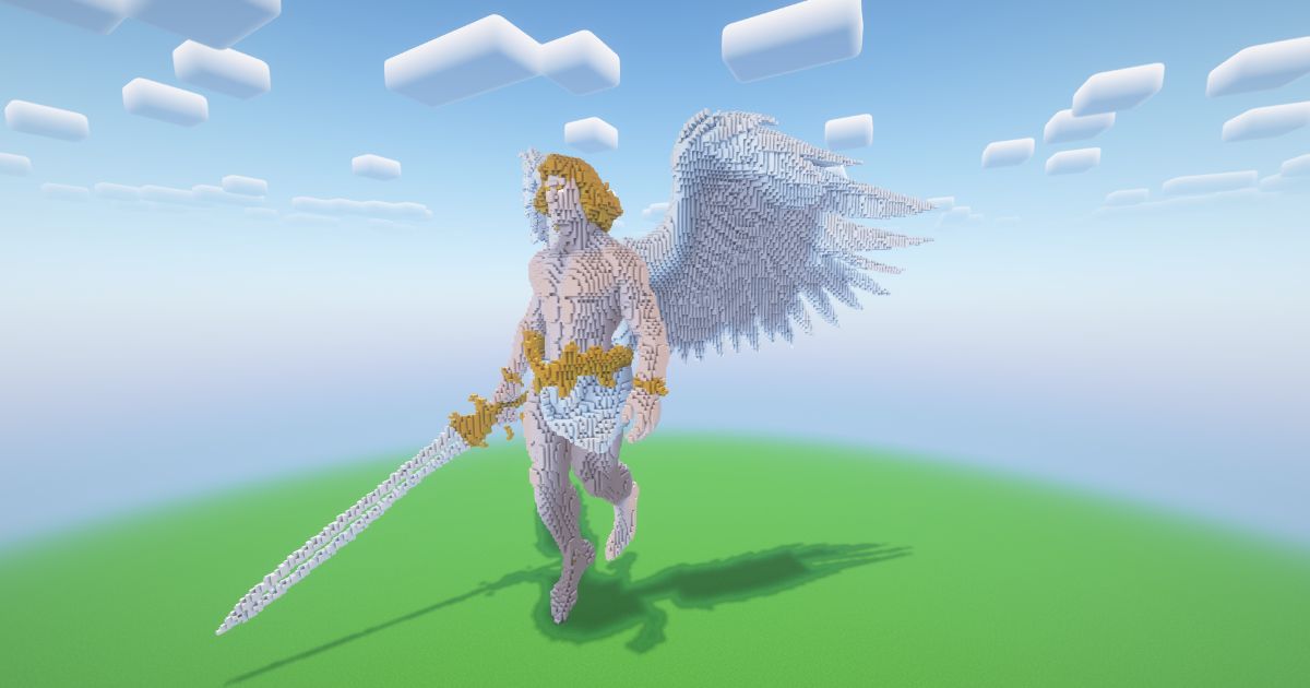 Minecraft Angel 9 Statue! ( FREE ) preview 1