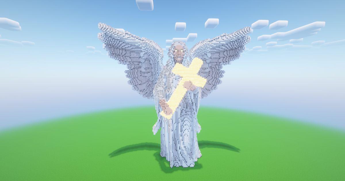 Minecraft Angel 14 Statue! ( FREE )