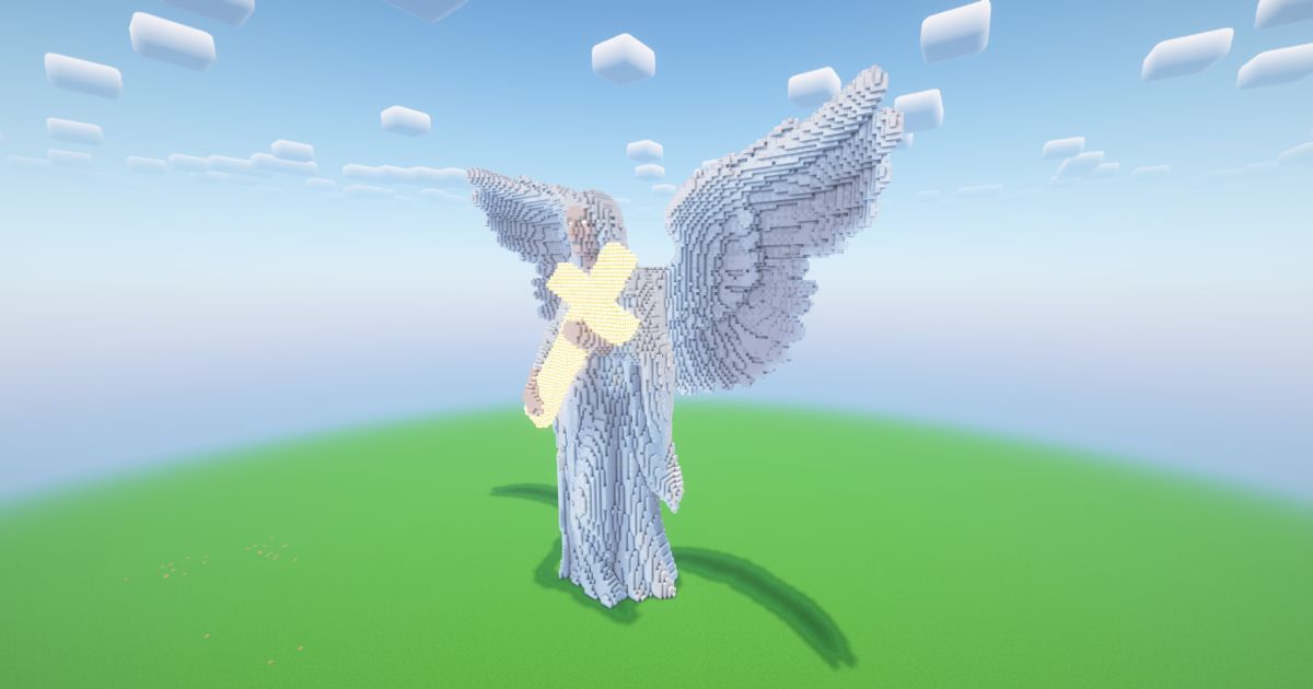 Minecraft Angel 14 Statue! ( FREE ) preview 1