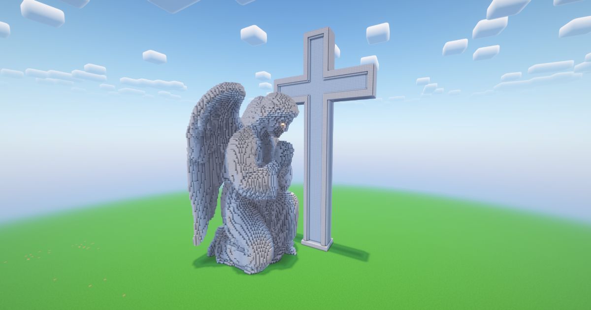 Minecraft Angel 15 Statue! ( FREE )