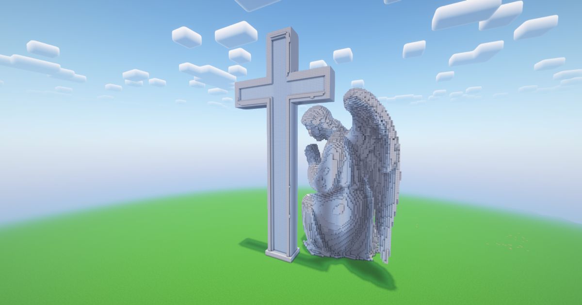 Minecraft Angel 15 Statue! ( FREE ) preview 1