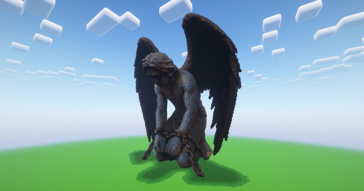 Minecraft Angel 18 Statue! ( FREE ) preview 1