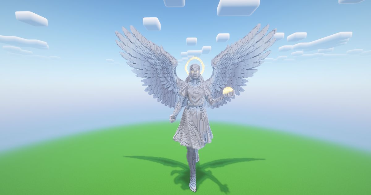 Minecraft Angel 20 Statue! ( FREE )