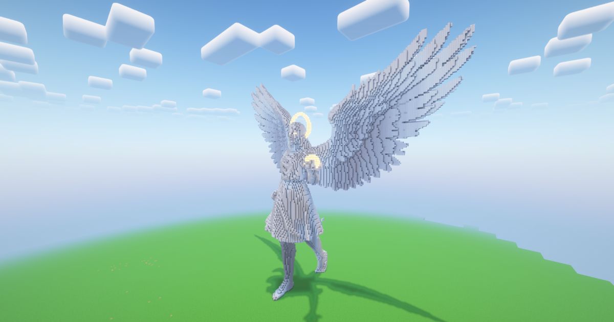 Minecraft Angel 20 Statue! ( FREE ) preview 1