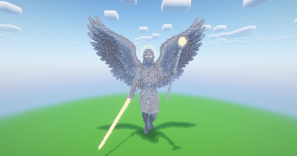 Minecraft Angel 22 Statue! ( FREE )