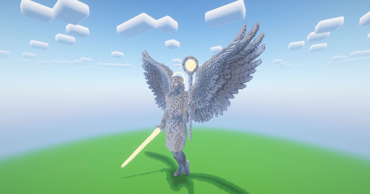 Minecraft Angel 22 Statue! ( FREE ) preview 1